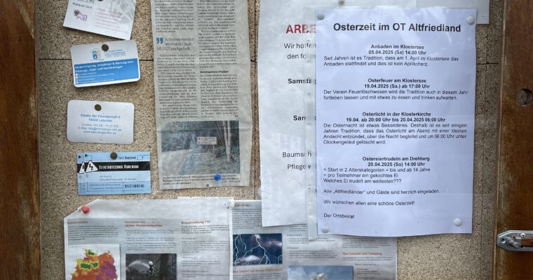 Aushänge April 2025