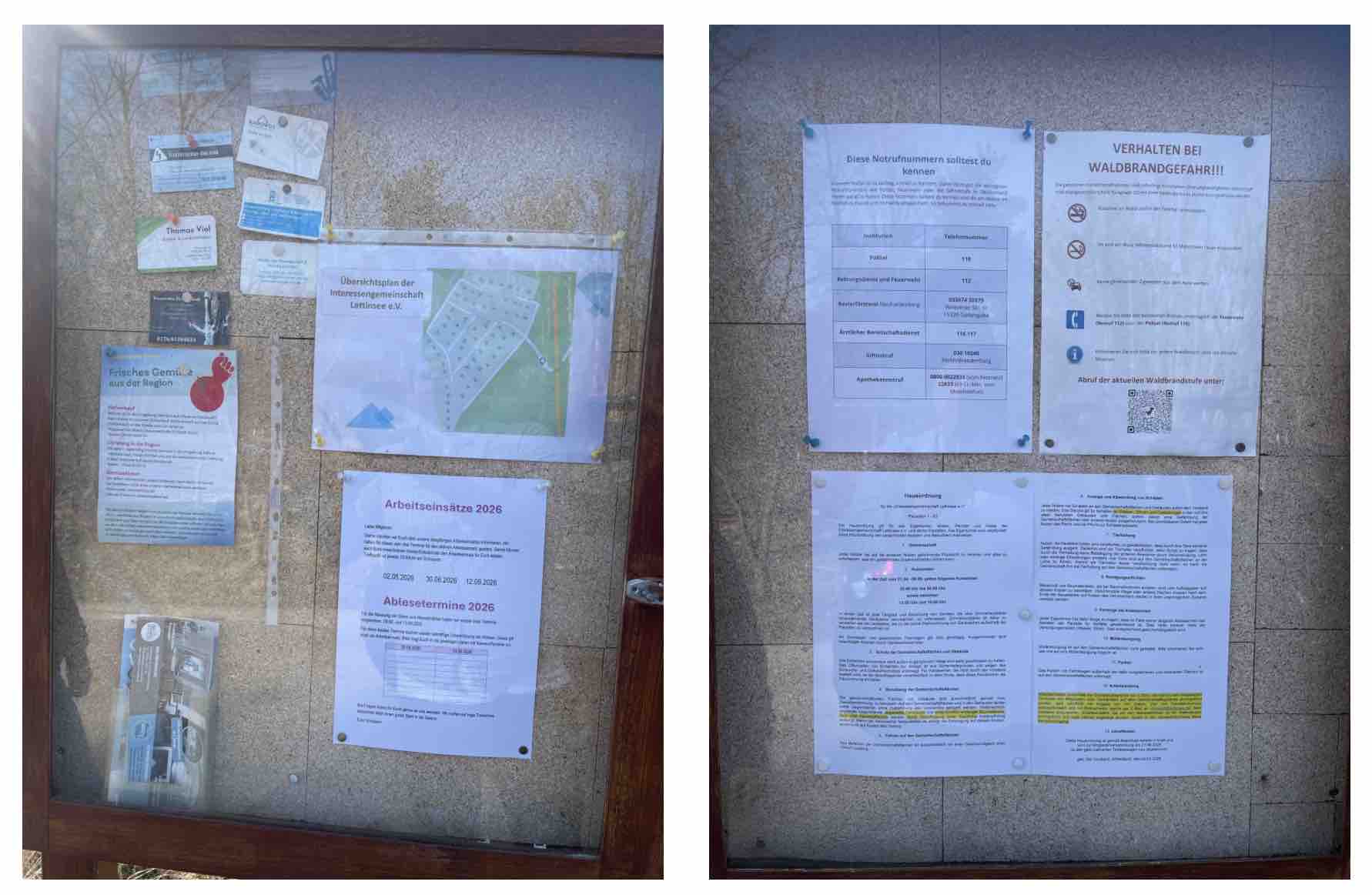 Aushänge März 2026